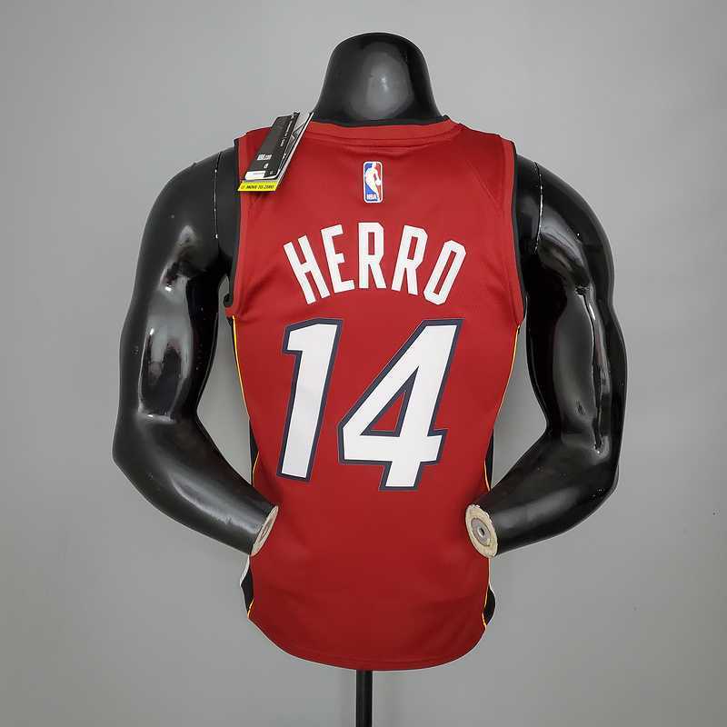 New Miami Heat Jordan HERRO#14 Burgundy