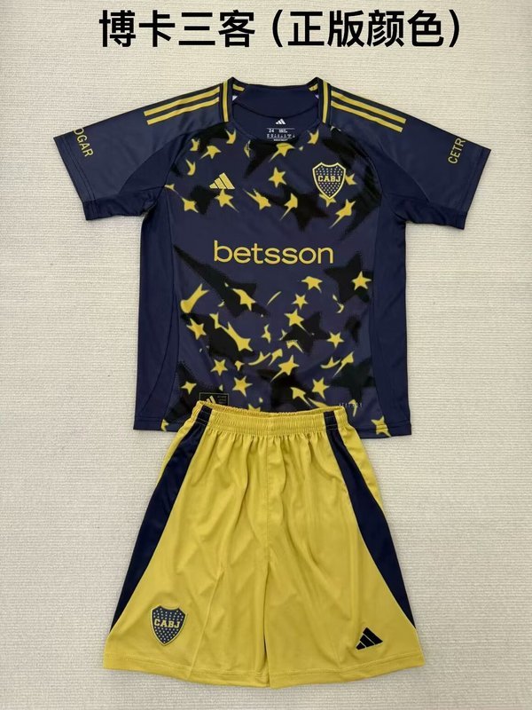 25-26 Boca fourth away kid kit