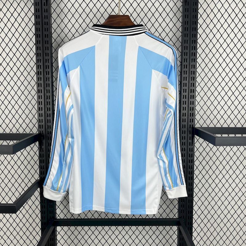 1998 Argentina home retro Long sleeve jersey
