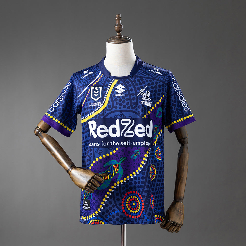 NRL Melbourne Storm 2025 Indigenous Jersey S-5XL