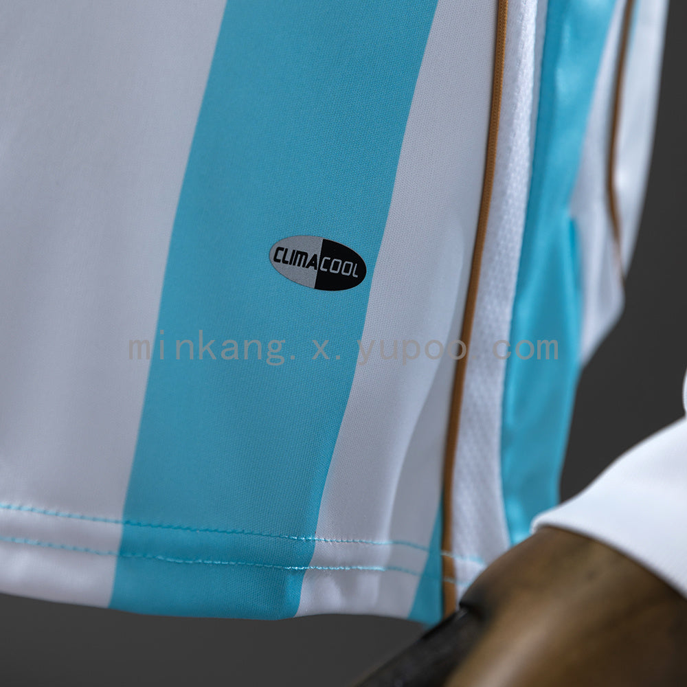 Argentina 2006 Home Long Sleeve Retro Jersey S-XXL