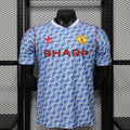 Manchester United 2025/26 Blue Retro Version Player Version Jersey S-2XL