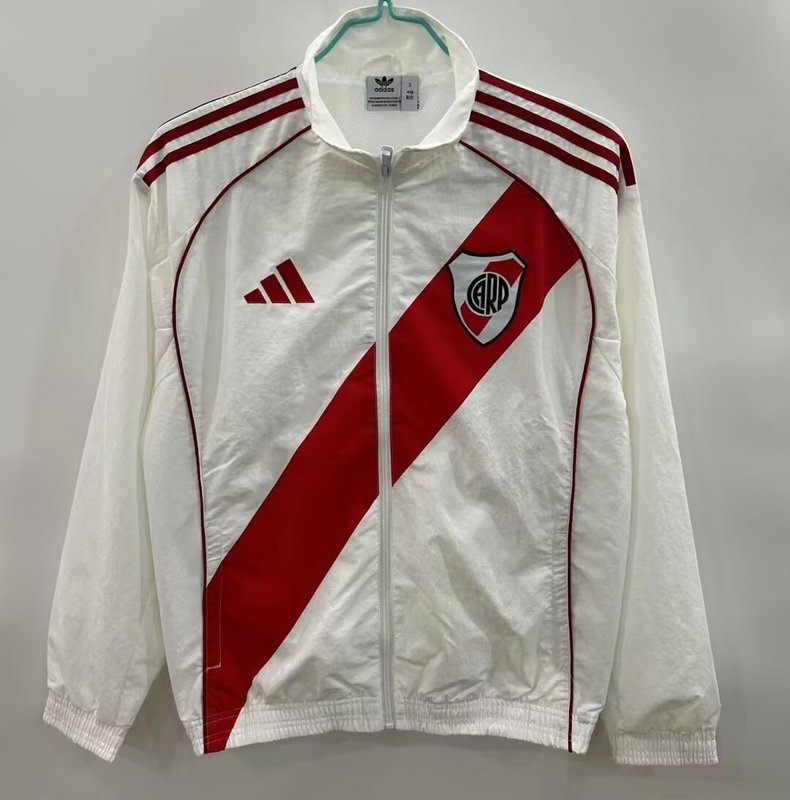 25-26 River Plate white Windbreaker