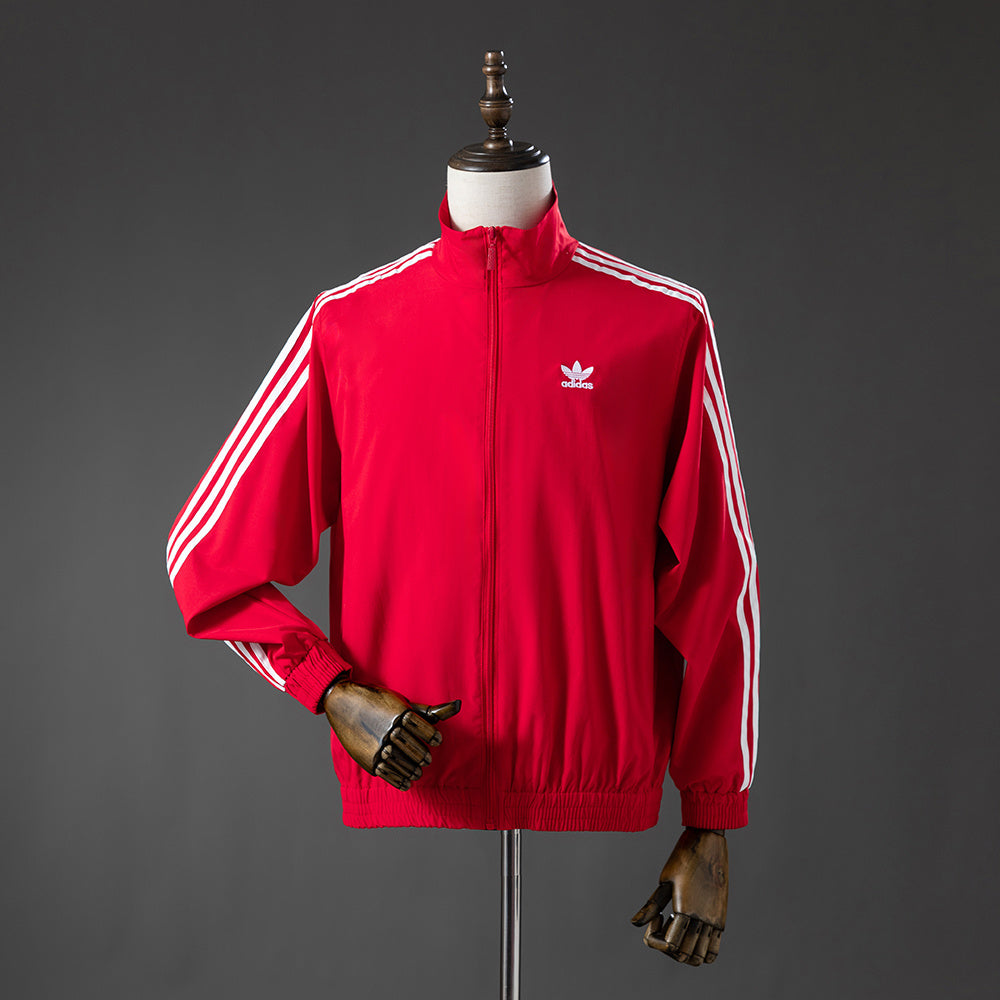 Three stripes red Windbreaker S-XXL