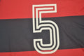 1990 Flamengo home red / black
