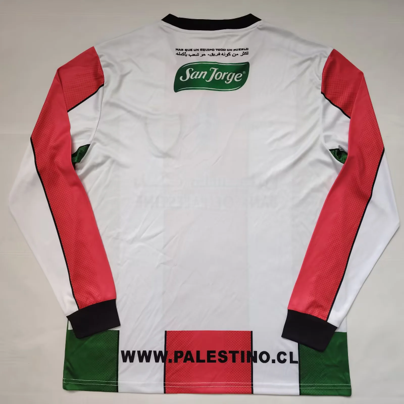 Retro Palestino CD 2022/23 Home Long Sleeve soccer jersey size S-2XL