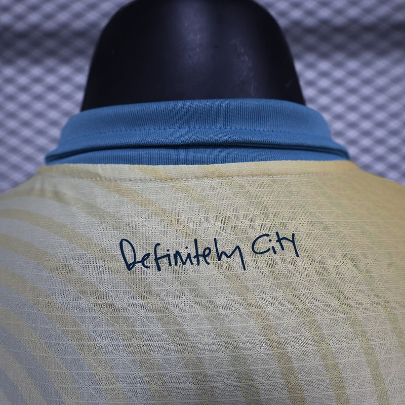 24-25 Manchester City yellow and blue special player version jersey