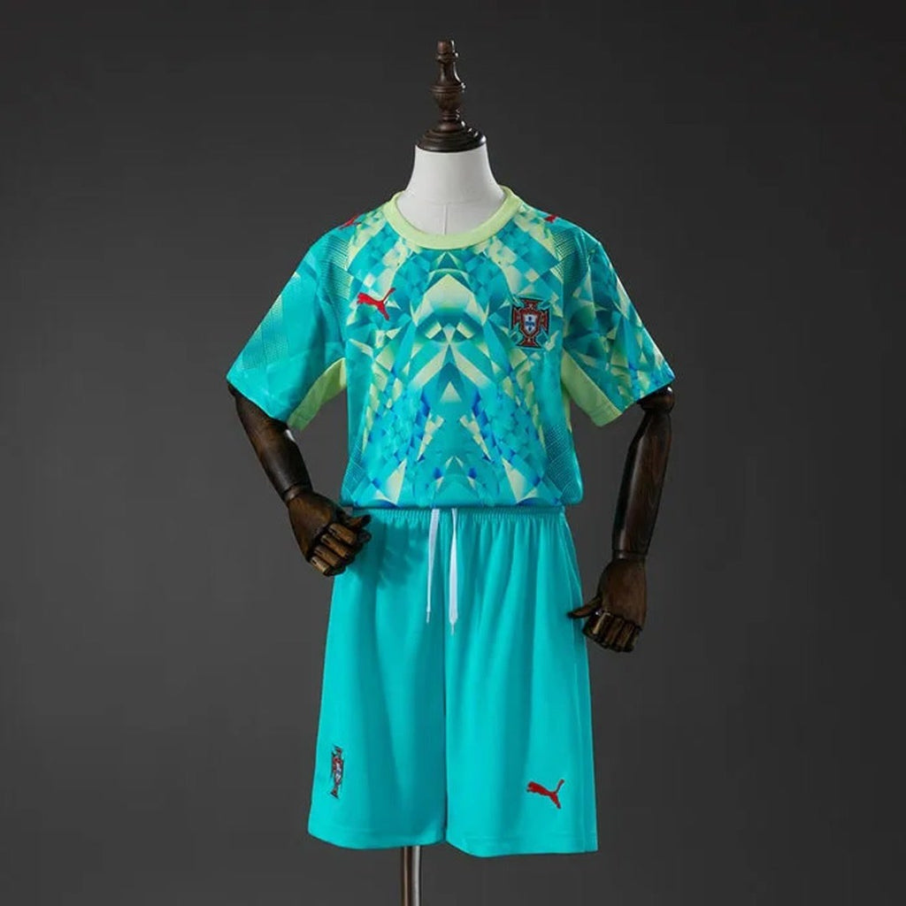 Portugal 2026 World Cup Green Goalkeeper Kids Kit 16-28