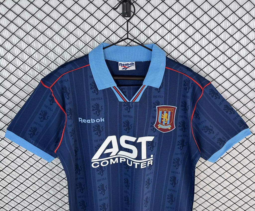 Retro Aston Villa 1995/96 away soccer jersey size S-2XL