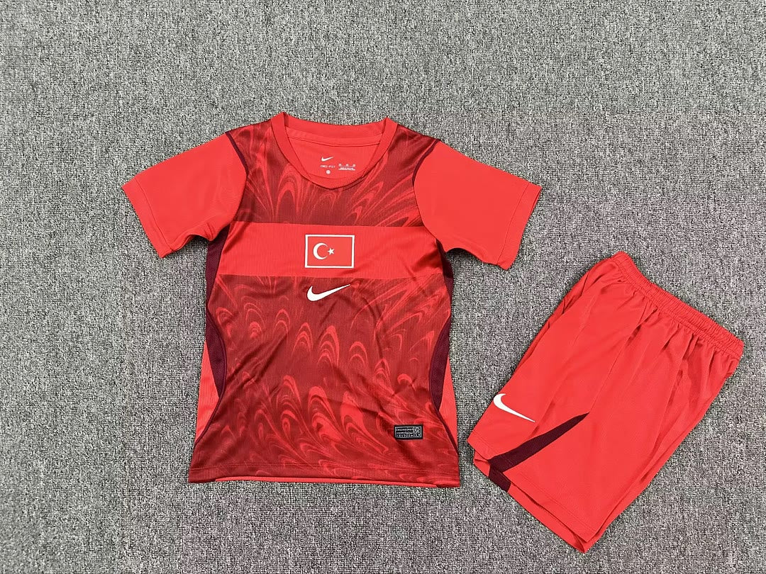 Turkey 2026 World Cup Away kids Soccer jersey 16-28