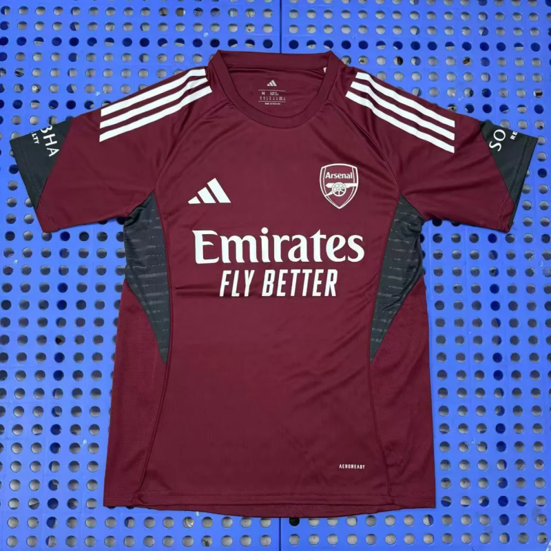 Arsenal 2025-26 wine training jersey size S-2XL