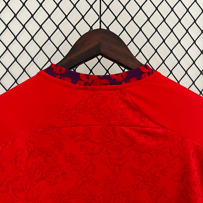 24-25 Sevilla away red soccer jersey