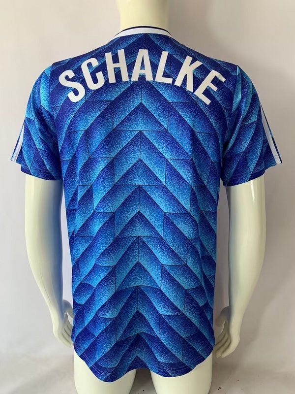 88-89 Schalke 04 blue retro jersey