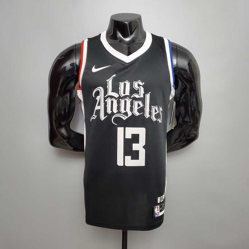 New George #13 Los Angeles Clippers Black