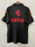 Ferrari 2025 black F1 polo S-3XL