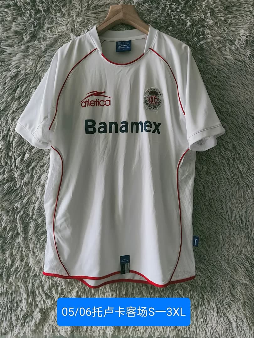 Retro 2005/06 Toluca Away Jersey S-XXL