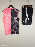 25-26 Real Madrid black and pink vest suit