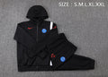 PSG 2025/26 Black Hoodie Suit S-2XL