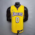 KUZMA #0 Lakers V-neck City Edition yellow