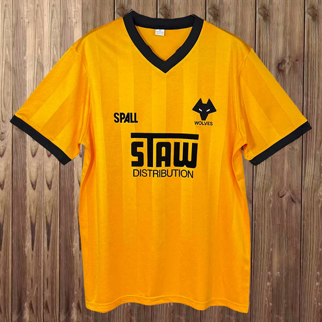 Retro Wolverhampton Wanderers 1986/88 home soccer jersey size S-2XL