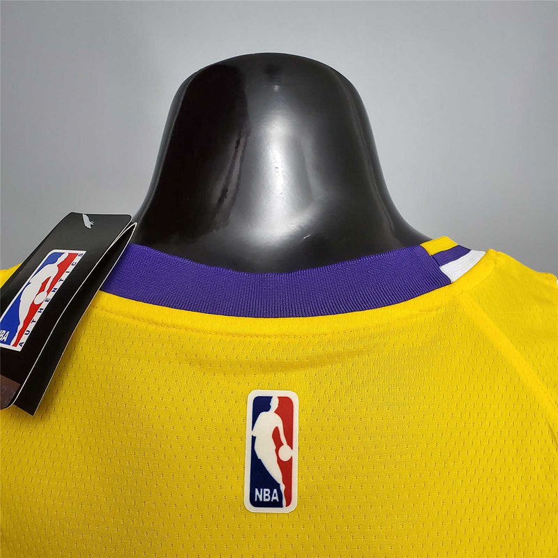 Bryant #8 Lakers Round neck yellow