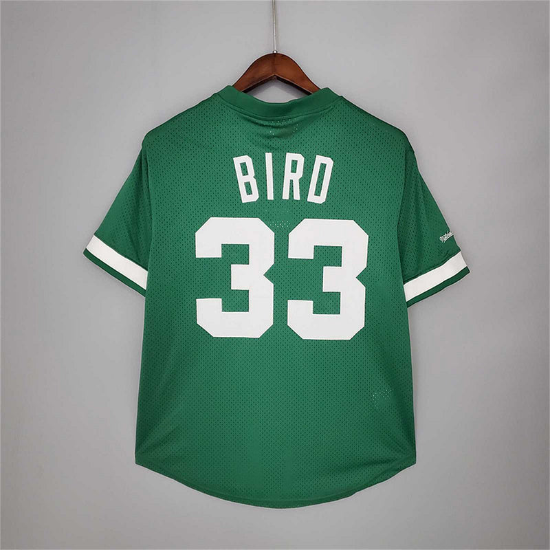 Mitchellness Celtics Green No. 33 Bird Retro Mesh Short Sleeve