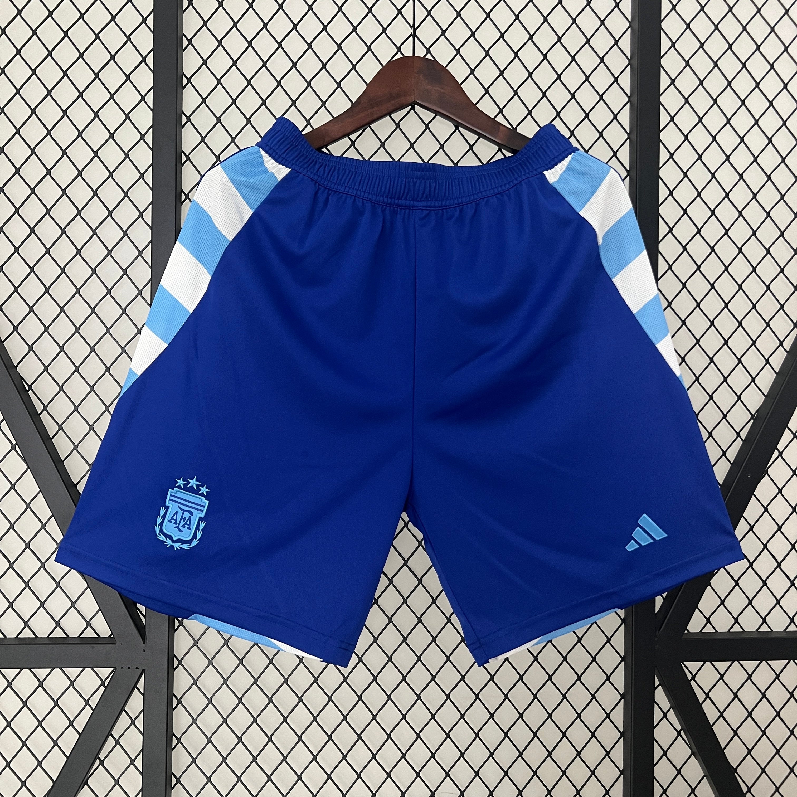 Pantalon Corto de Futbol #2024 Argentina Away Shorts S-XXL — Minkang