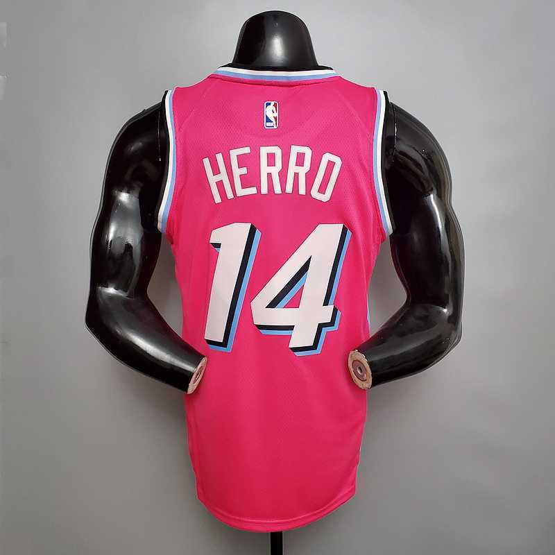 HERRO#14 Miami Heat V-neck pink