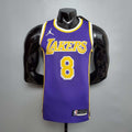 New Lakers Jordan Bryant #8 Theme Purple Round Neck