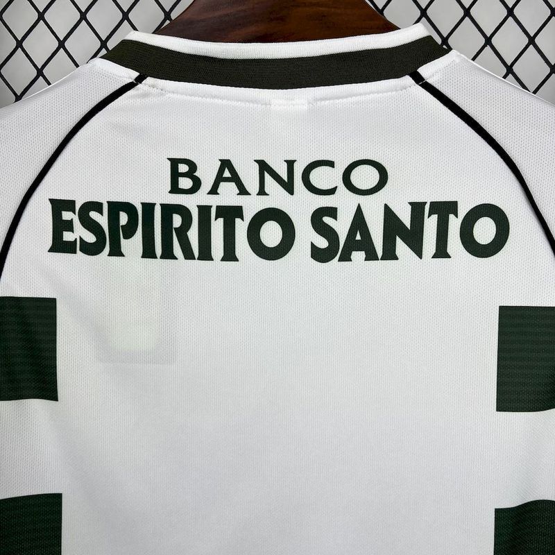 01-03 Sporting Lisbon home long sleeve retro Jersey