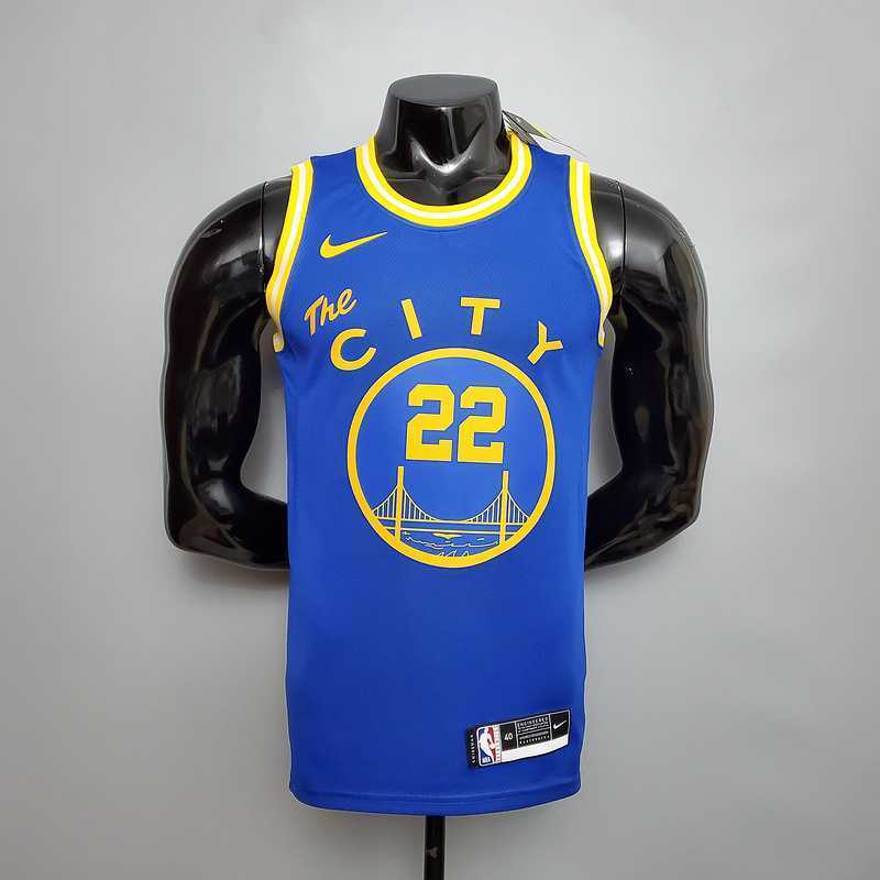 Tram version WIGGINS#22 Golden State Warriors blue