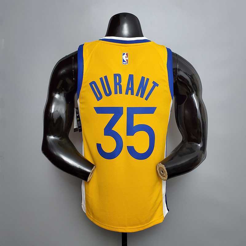 New DURANT#35 Golden State Warriors yellow