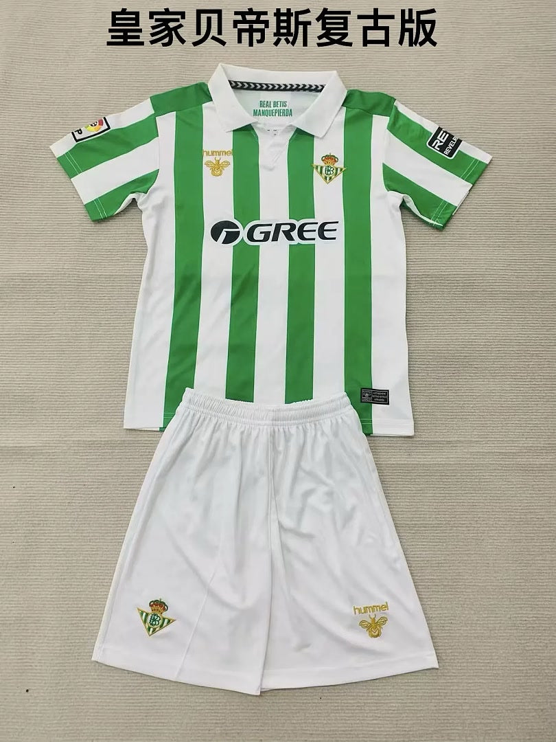 2025/26 Kids Real Betis Retro Model size: 16-28