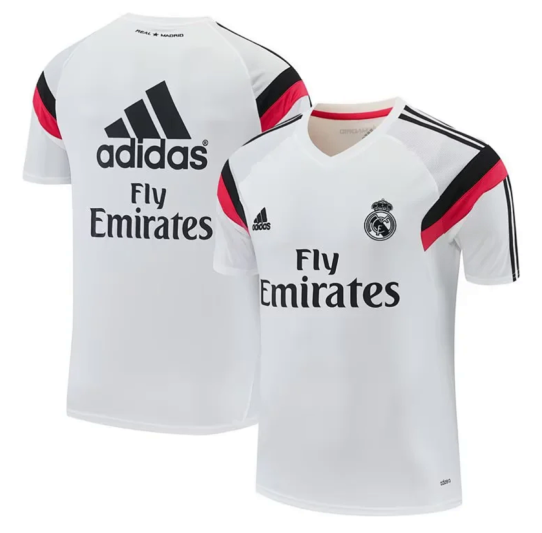 Real Madrid 14-15 white training shirts S-XXL