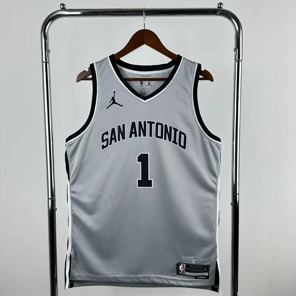 San Antonio Spurs 2026 Limited Edition Gray jersey #1 WEMBANYAMA