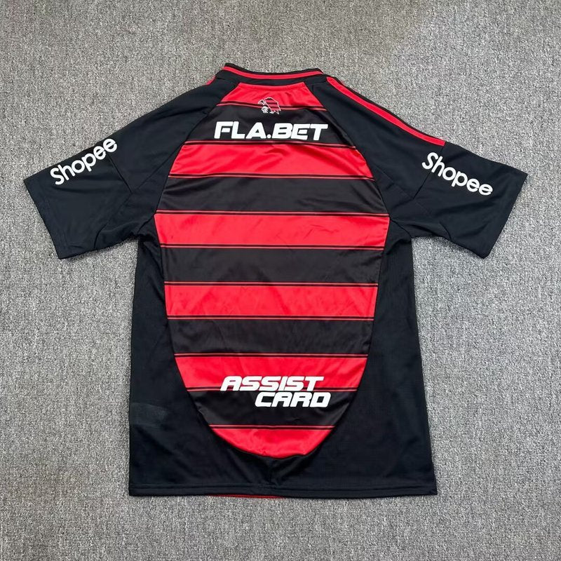 25-26 Flamengo home jersey with sponsor