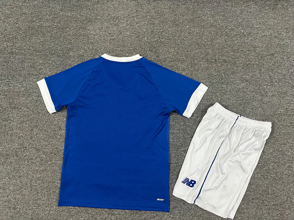 kids kit Cardiff City 2025/26 home soccer jersey size 16-28