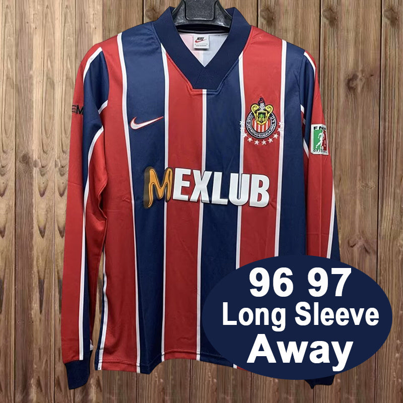 96-97 Chivas away retro long sleeve jersey