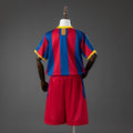Barcelona 10/11 Home Retro Kids Kit Jersey Size 16-28