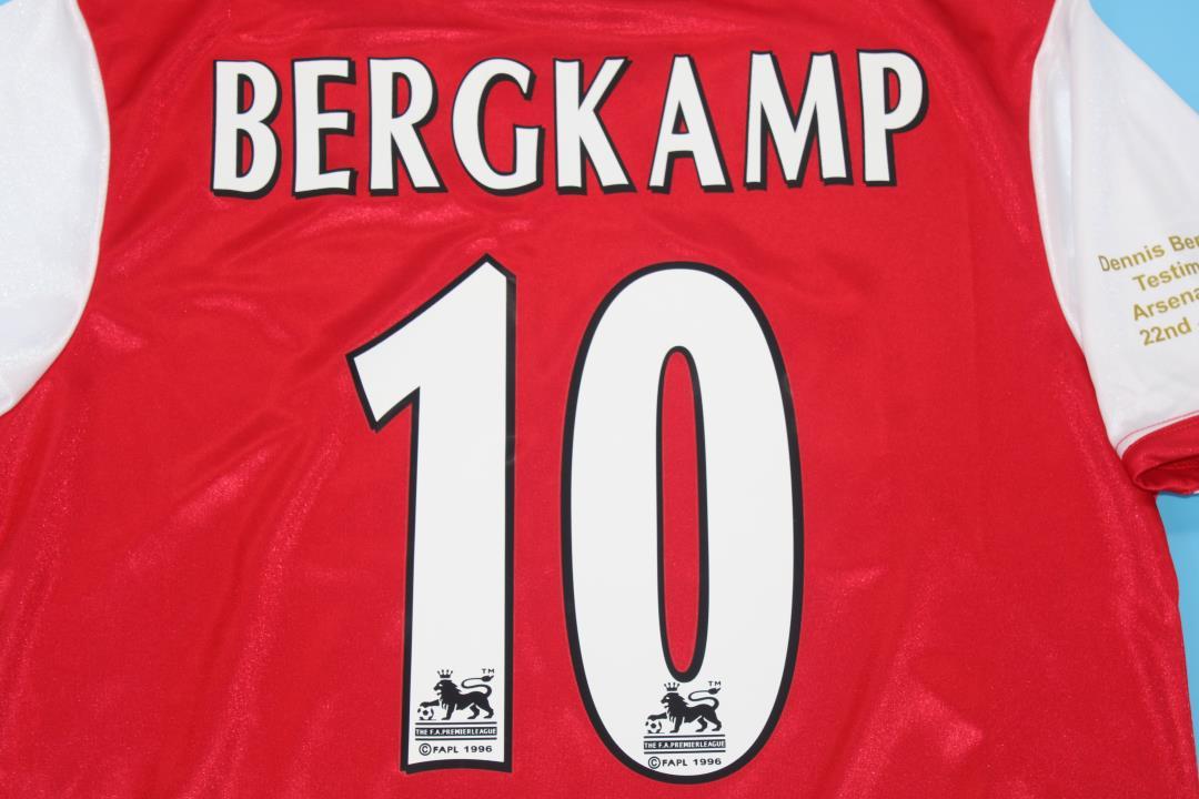 ARSENAL 06 TESTIMONIAL BERGKAMP — Club Retro