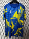 Sheffield Wednesday F.C. 2025/26 blue yellow Pre-Match jersey