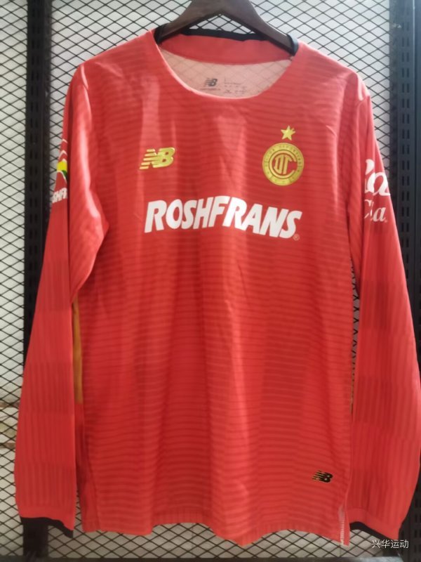 25-26 Toluca Home Long Sleeve Soccer Jersey