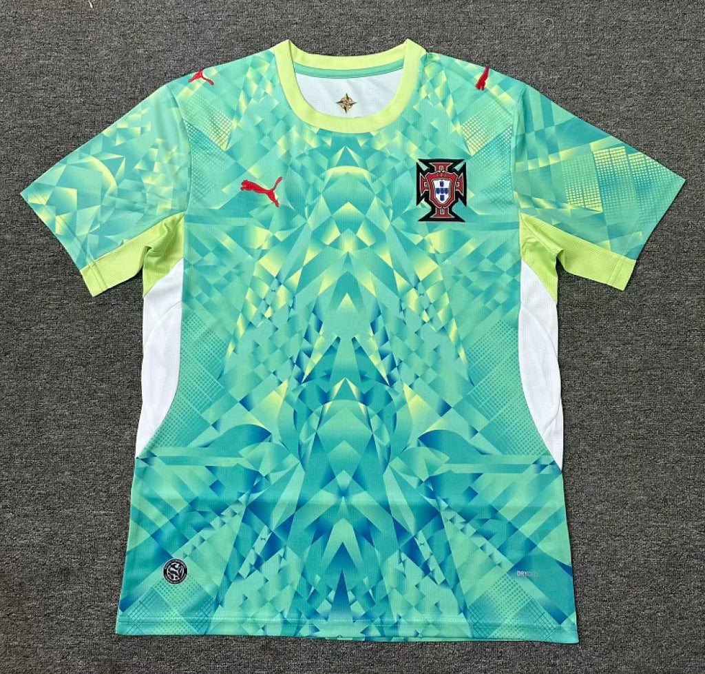 Portugal 2026 World Cup Green Goalkeeper Jersey Size S-4XL