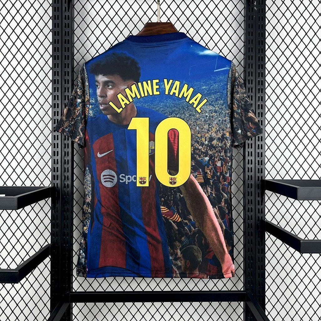 Mens Barcelona 2025/26 LAMINE YAMAL Special Jersey