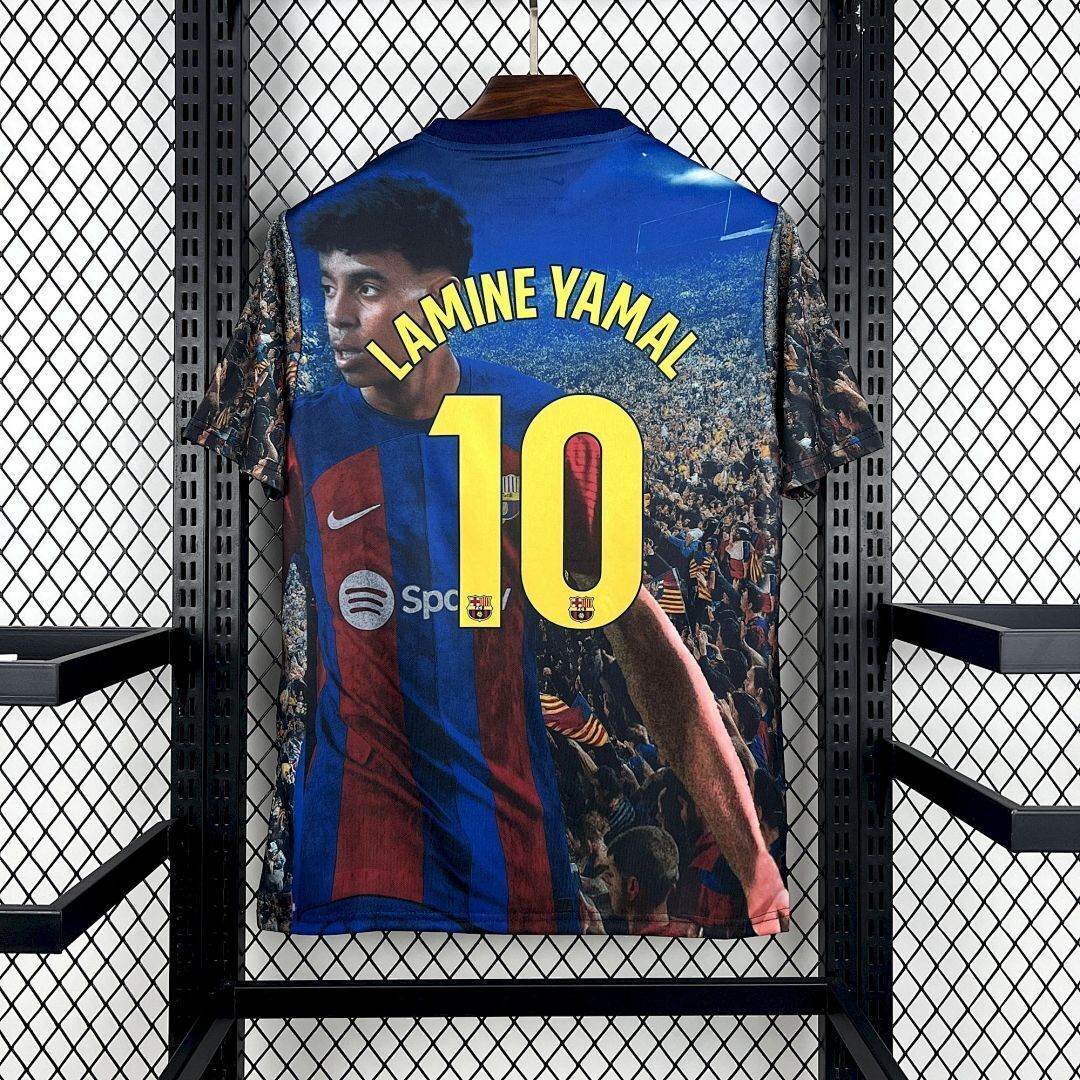Mens Barcelona 2025/26 LAMINE YAMAL Special Jersey