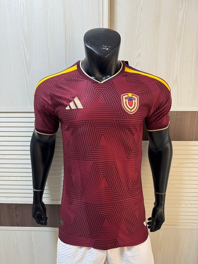 Venezuela 2026 World Cup Home Player Version soccer jersey size S-2XL