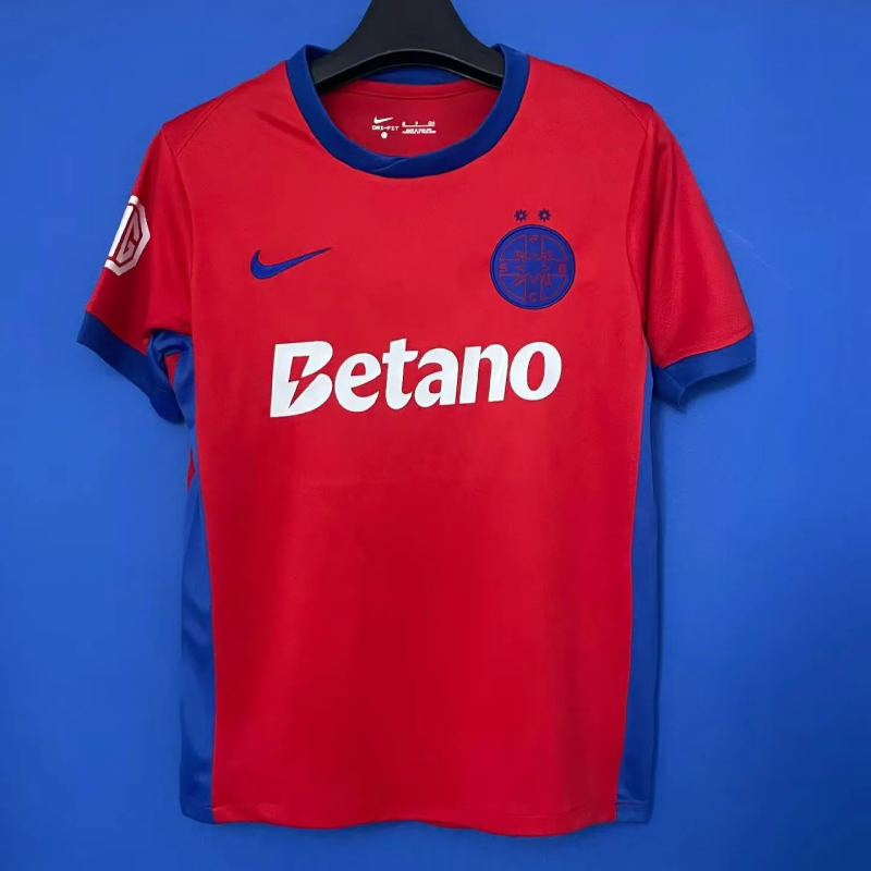 25-26 FCSB home red soccer jersey size S-2XL