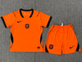 Netherlands 2026 World Cup Home kids soccer jerseys Size 16-28