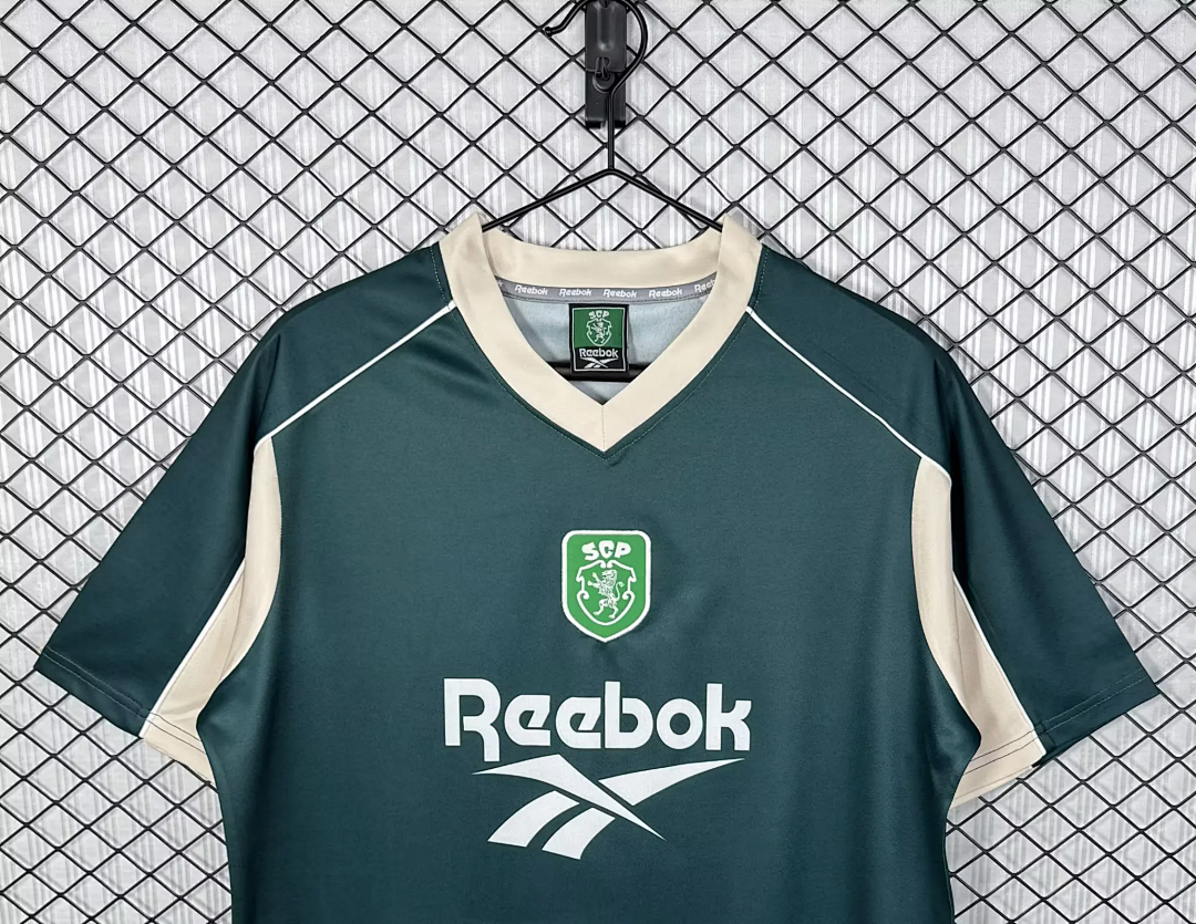 Retro Sporting Lisbon 2000/01 green training jersey size S-2XL