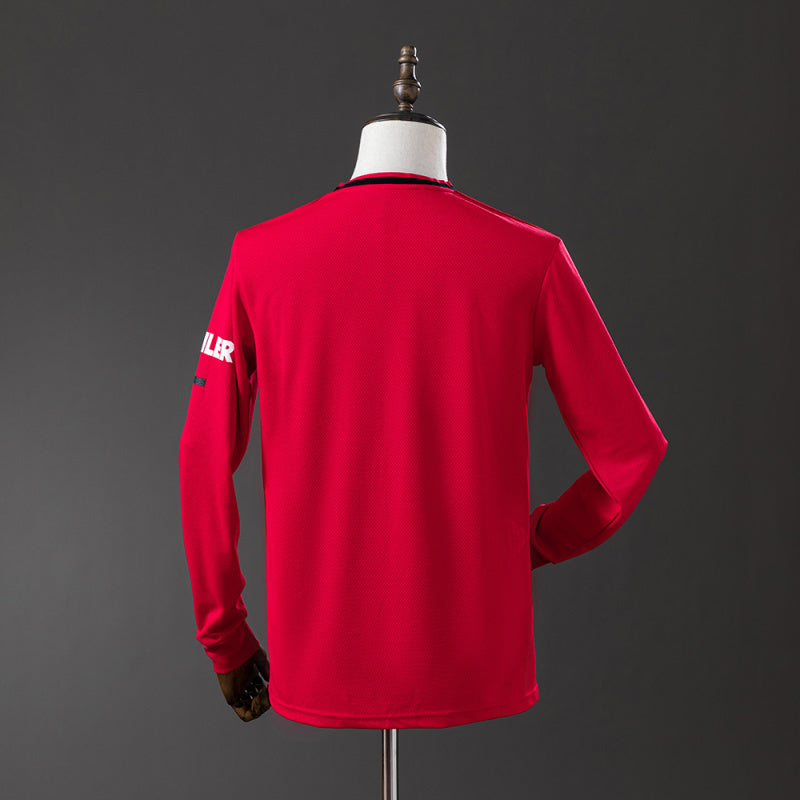 Retro Manchester United 2019/20 home Long Sleeve Size S-XXL